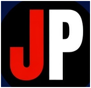 JP logo in the wall picture frame
